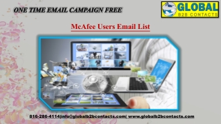 McAfee Users Email List