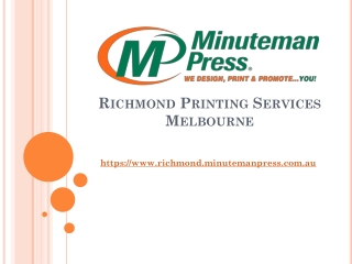 printing services richmond melbourne