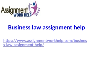 Business law assignment help