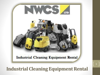 Safety Requirements For Industrial Cleaning Equipment Rental
