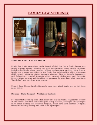 FAMILY LAW ATTORNEY