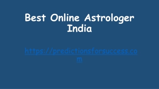 Best Online Astrologer India