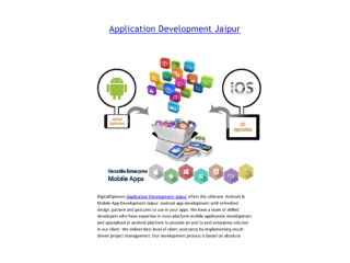 Application Development Jaipur:Android &amp; Mobile App Development Jaipur