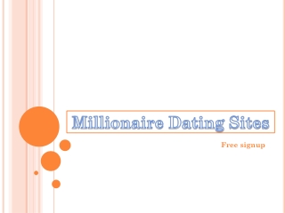 Millionaire Dating Sites