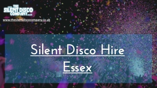 Silent Disco Hire in Essex