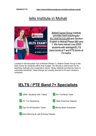 ielts institute in mohali