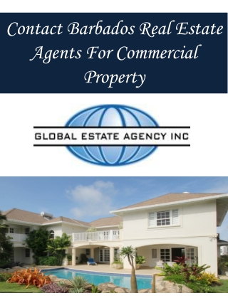 Contact Barbados Real Estate Agents For Commercial Property