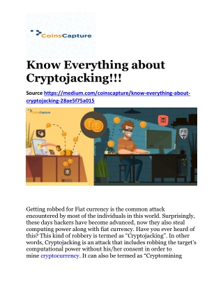 Know Everything About Cryptojacking | Coinscapture