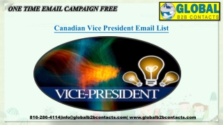 Canadian Vice President Email List