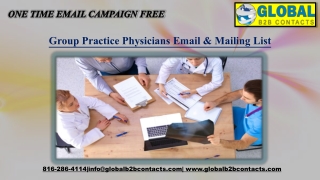 Group Practice Physicians Email & Mailing List