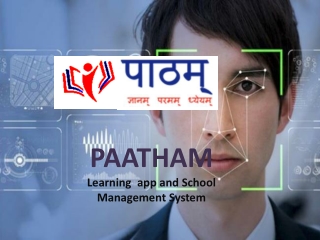 attendance management system using face recognition-Paatham