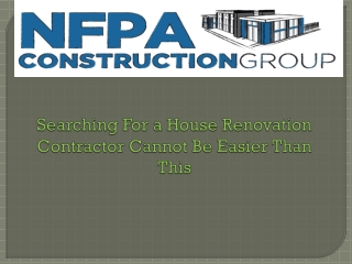 Searching For a House Renovation Contractor Cannot Be Easier Than This