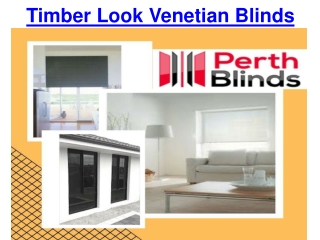 Timber Look Venetian Blinds