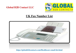 UK Fax Number List