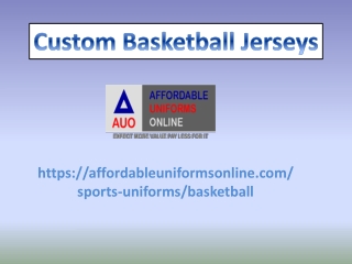 Custom Basketball Uniforms