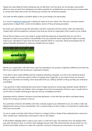 Your Company Warrants Much better, So Check Out Our Affiliate Marketing Helpful Hints