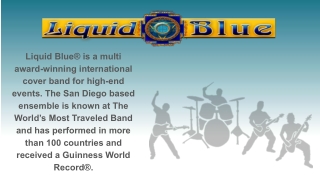 Unique Wedding Entertainment - Liquid Blue