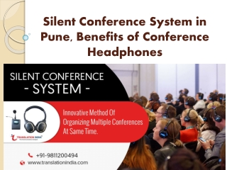 Silent Conference System in Pune, Benefits of Conference Headphones