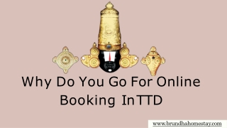 Why Do You Go For Online Booking In TTD