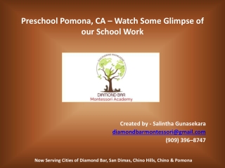 Preschool Pomona, Ca