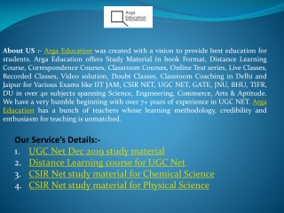 UGC Net Dec 2019 study material