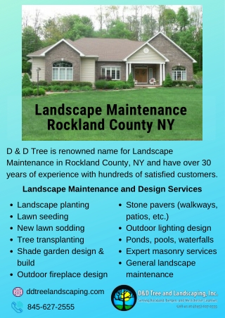 Landscape Maintenance Rockland County NY