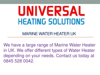 Marine Water Heater UK