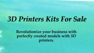 3D Printers Kits For Sale-3D Printers Lab