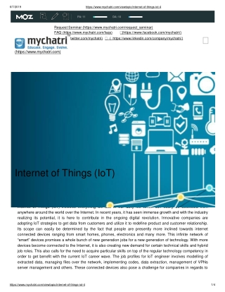 Internet Of The Things