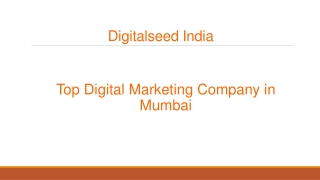 Top Digital Marketing Company in Mumbai - DigitalSeed