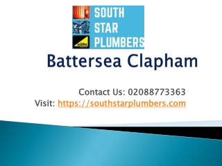 Plumbers in Battersea Clapham