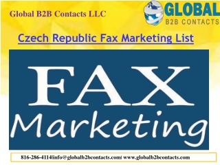 Czech Republic Fax Marketing List