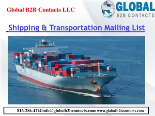 Shipping & Transportation Mailing List