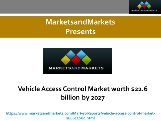 Vehicle Access Control Market worth $22.6 billion by 2027