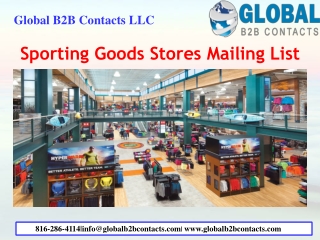 Sporting Goods Stores Mailing List