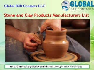 Stone and Clay Products Manufacturers List