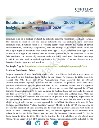 Botulinum Toxin Market - Trends, Industry Insights, and Forecast till 2026