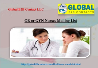 OB or GYN Nurses Mailing List