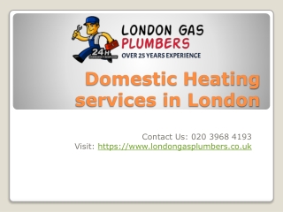 DOMESTIC HEATING ENGINEER