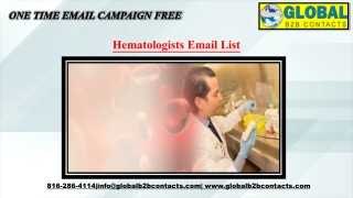 Hematologists Email List