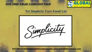 Net Simplicity Users Email List