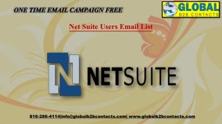 Net Suite Users Email List