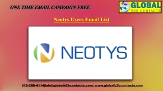 Neotys Users Email List