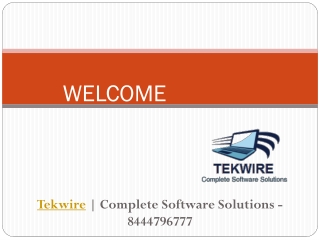 Tekwire | Complete Software Solutions - 8444796777