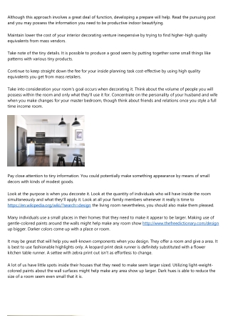 Guidelines To Help You Embellish Your House