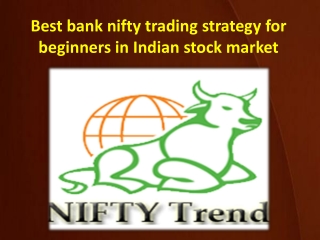 Best bank nifty trading strategy for beginners in Indian stock market