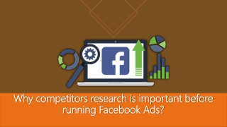 Why competitors research is important before running Facebook Ads?