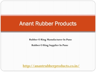 Rubber O Ring Manufacturer In Pune – Anant Rubber Products