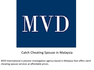 Catch Cheating Spouse in Malaysia