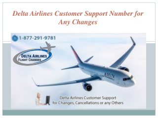 Delta Airlines Customer Support Number for Any Changes